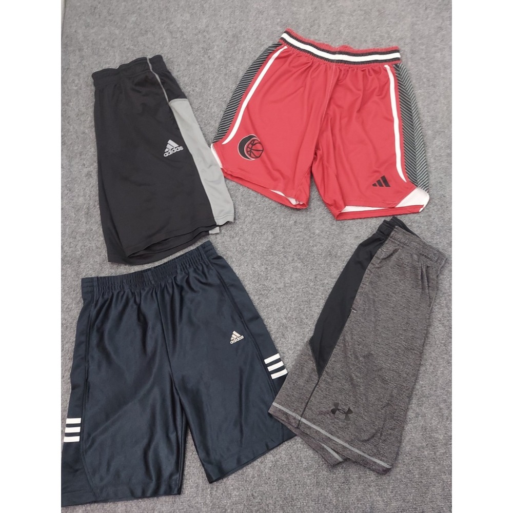 Lot 4 UNDER ARMOUR ADIDAS Shorts Mens Medium Basketball Athletic Gym Workout